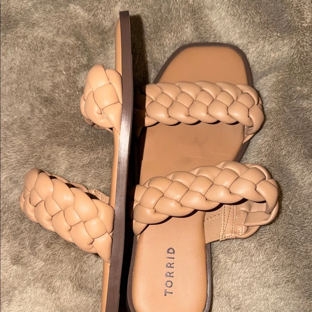 Torrid Women's Tan Braided Sandals - Picture 3 of 5
